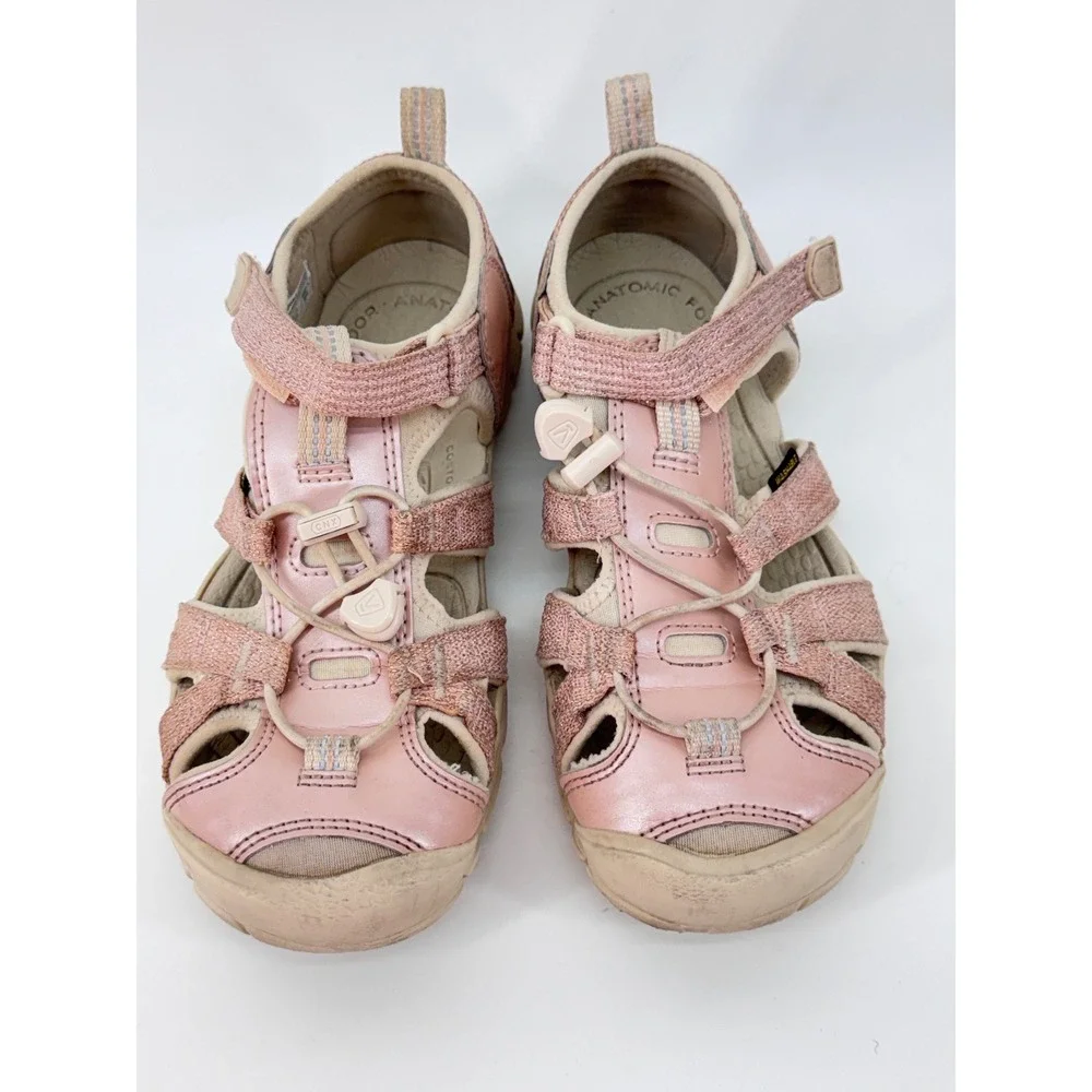Keen Sandals Kids Size 2 Pink Waterproof Outdoor Sport Seacamp CNX Shoes